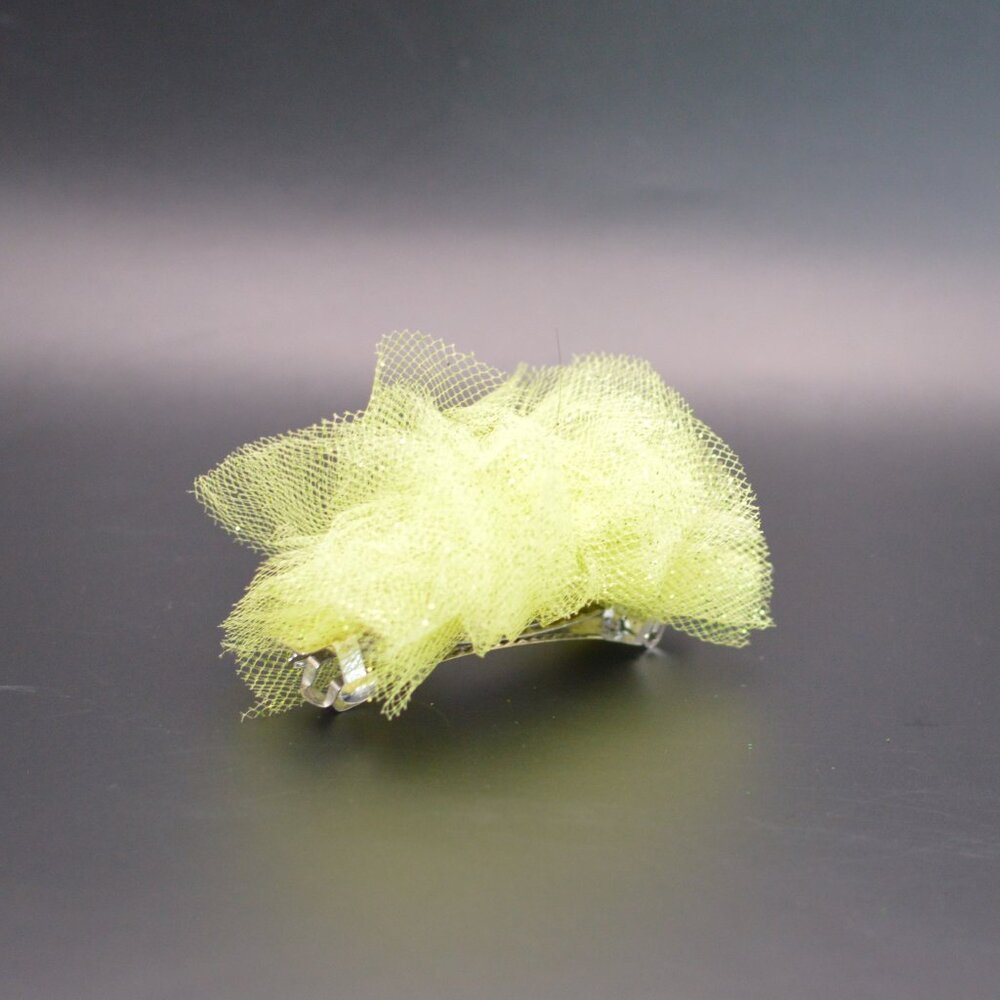 Tulle Barrette – Large – Neon Green